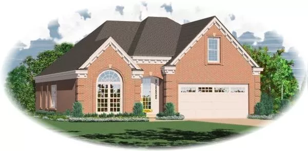 image of french country house plan 8130